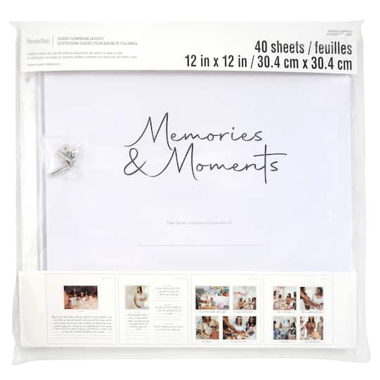 12&#x22; x 12&#x22; Memories &#x26; Moments Guided Scrapbook Layouts by Recollections&#x2122;